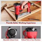 Arrow Pneumatic Staple Gun, Oil-Free Upholstery Stapler with 3750 Pieces T50 1/4", 3/8", 1/2" Staples, Adjustable Exhaust, for Woodworking, Professional and DIY Projects, PT50
