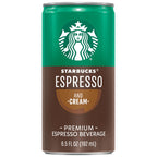 Starbucks Espresso & Cream, 6.5 Fl Oz Cans (Pack of 12)
