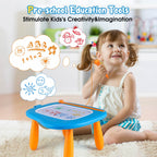 Smasiagon Magnetic Drawing Board for Kids - Toddler Toys for Age 1-2 Boys Girls - Educational Learning Toys for 1 2 3 Year Old Baby Birthday Gifts (Blue)