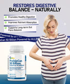 Allbe ProbioCan - Probiotic 50 Billion CFU (60 Servings), 11 Strains of Lactobacillus & Bifidobacteria, Supports Digestive Health & Immune Function, Probiotics for Women & Men - Pack of 1