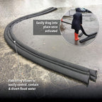 Quick Dam Water Activated Flood Barrier 5 Feet 2-Pack