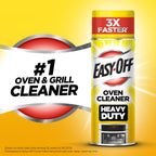 Easy-Off Heavy Duty Oven Cleaner Foam, Removes Grease & Burned-On Food, For Ovens, Grill Grates & More 14.5oz