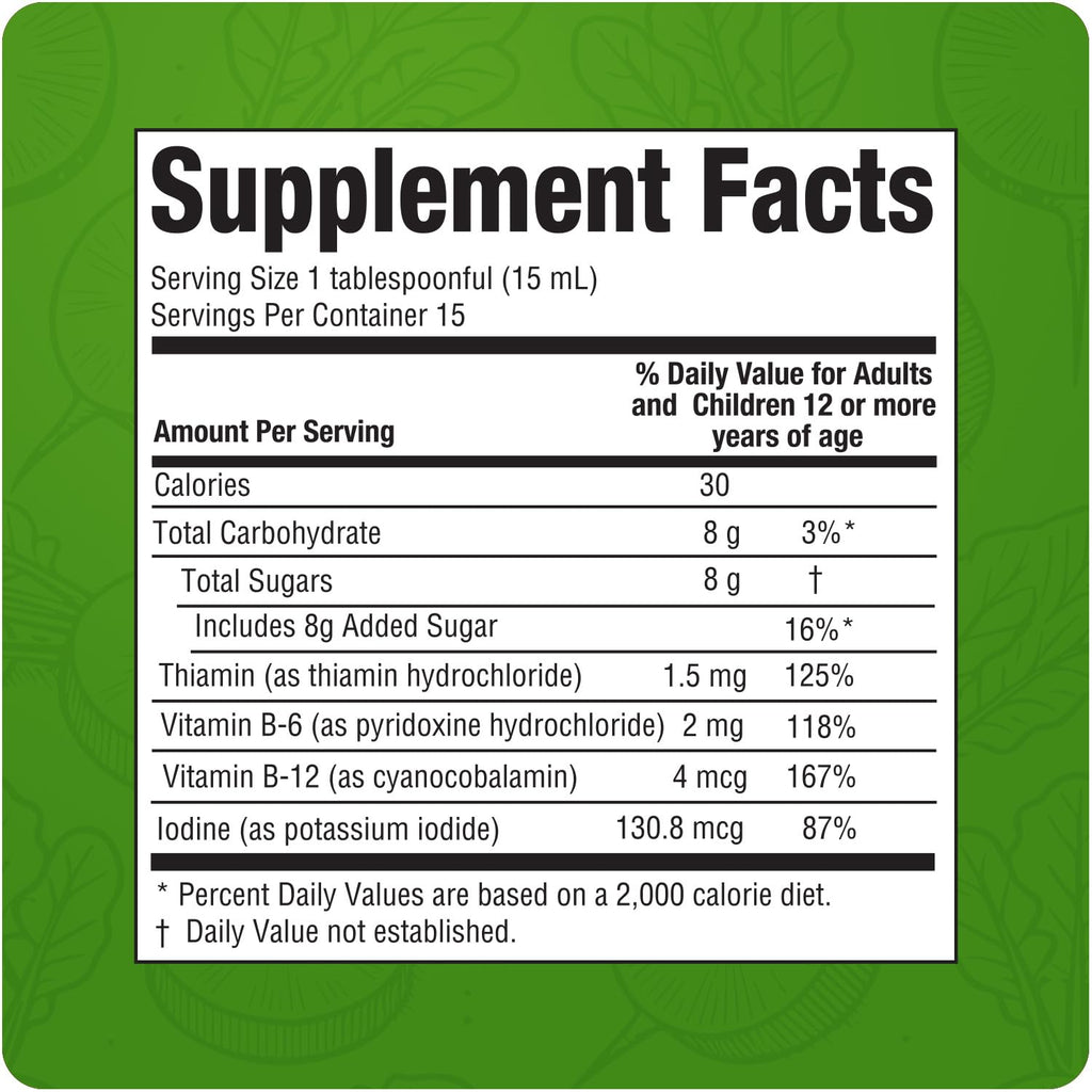 Rabano Yodado Ionized Radish Dietary Liquid Supplement with Iodine, Vitamin B1, B6 & B12, Wellness & Digestive Support, Helps Maintain Natural Energy & Nutrient Balance, 8 Fl Oz, Pack of 3