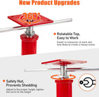House Jacks for Leveling Crawlspace, 16" - 21" Height Range, 11023 lbs Max Load Capacity, House Floor Jacks Post Pole for Leveling, 2 Pack