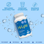 Hi-Lyte Unflavored Electrolyte Capsules - Hydration Support Supplement Tablets - Sodium, Potassium, Magnesium - 100 Servings