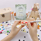 78 PCS Fun Baby Shower Games Sign Kit，Unique Baby Shower Ideas，Funniest Baby Shower Games Ever ，A Game Where You Can Draw to Your Heart's Content，Suitable for Baby Shower Games Boy and Girls