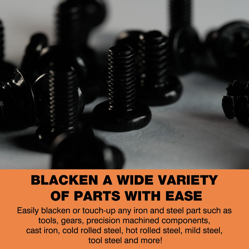 LIIZOUSUDA Black Oxide Coating Kit - Black Oxide Solution, Versatile Blackening Solution for Iron and Steel - Not Suitable for Stainless Steel Surfaces (1 Quart)