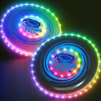 HYES 2 Pack Light up Flying Discs for Kids, 45 LEDs & 14 Lighting Modes