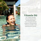 Global Healing Organic Vitamin D3 5000 IU Supplement - Vegan Vitamin D Supplements for Immune Health & Strong Bones Support - Pure D3 Vitamin 5000 IU Ingredients, Vit D3 - 2 Fl Oz