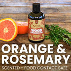 SCORCH MARKER Cutting Board Oil - Food Safe Butcher Block & Wood Finishing Oil Conditioner, Made with Food Grade MCT Oil, for Kitchen Utensils & Wood Crafts, Mineral Oil-Free (8OZ)