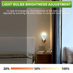 DEBAOBULB 20 Pack Rechargeable Emergency Light Bulbs, Battery Powered LED Light Bulb 3000K Warm E26 120 Volt 9W 60W Equivalent with 1200mAh for Home Power Outage Camping Hurricane