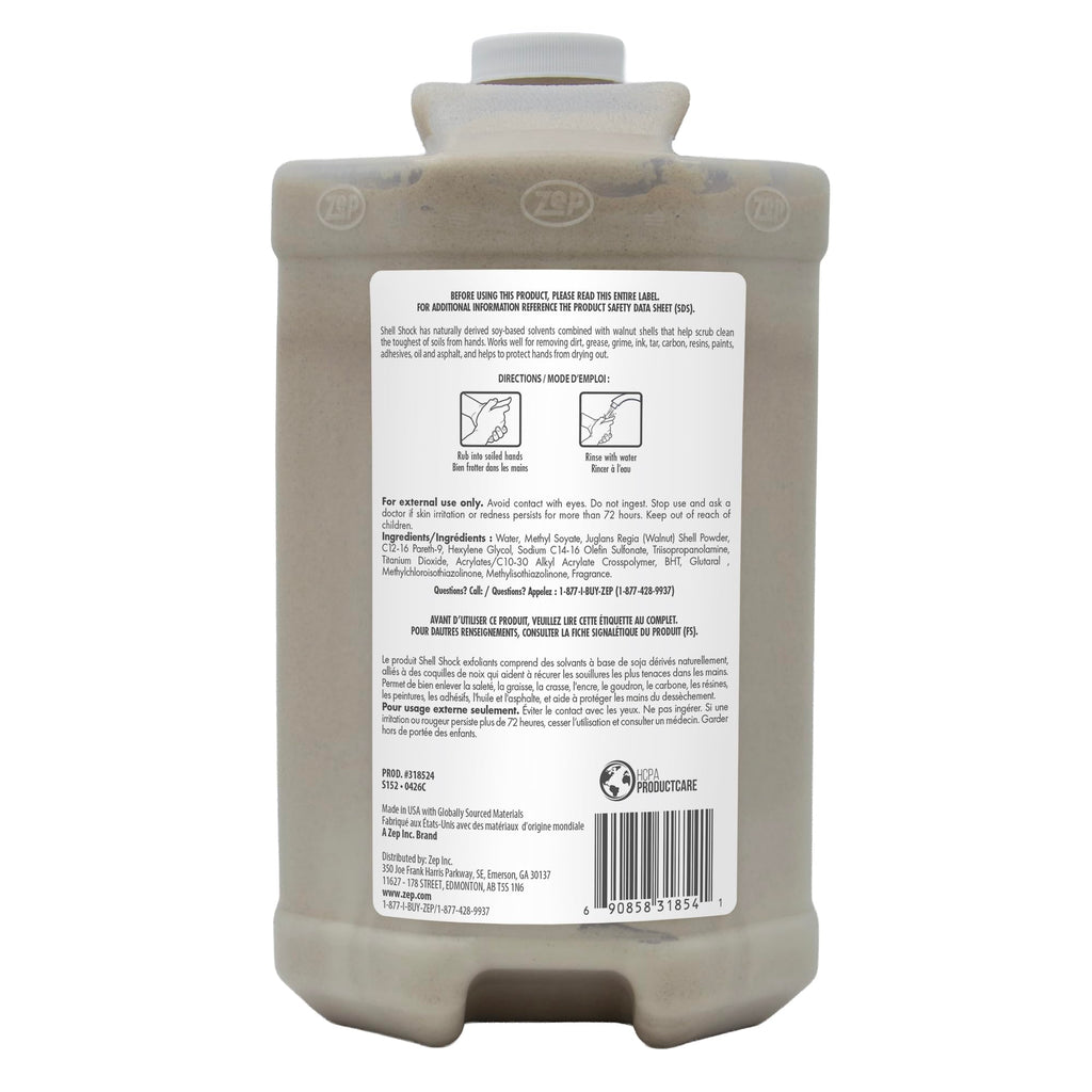Zep Shell Shock Industrial Hand Cleaner - 1 Gallon (Case of 4)