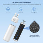 GLACIER FRESH EDR1RXD1 Refrigerator Water Filter Compatible with W10295370A, EDR1RXD1, WHR1RXD1, KAD1RXD1, Filter 1, W10295370, P4RFWB, P8RFWB2L, 46-9930, 46-9081 Refrigerator Water Filter,3 Pack