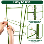 Gootaimi Large Tomato Cages, 24 Inch Tomato Cages for Garden, Plant Support Cages for Tomatoes, Potted Indoor Outdoor Plants, Flower Vine Climbing Plant Tomatoes Trellis, 2 Packs