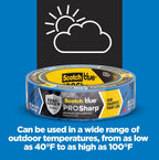 ScotchBlue PROSharp Painter's Tape 1 Inch Wide, 1 Roll