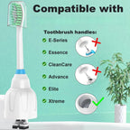 Replacement Toothbrush Heads for Philips Sonicare E Series, Compatible with Sonicare Essence Elite Advance CleanCare Screw-on Electric Toothbrush HX7022/66 HX7023/64, HX7023/30, 4 Pack