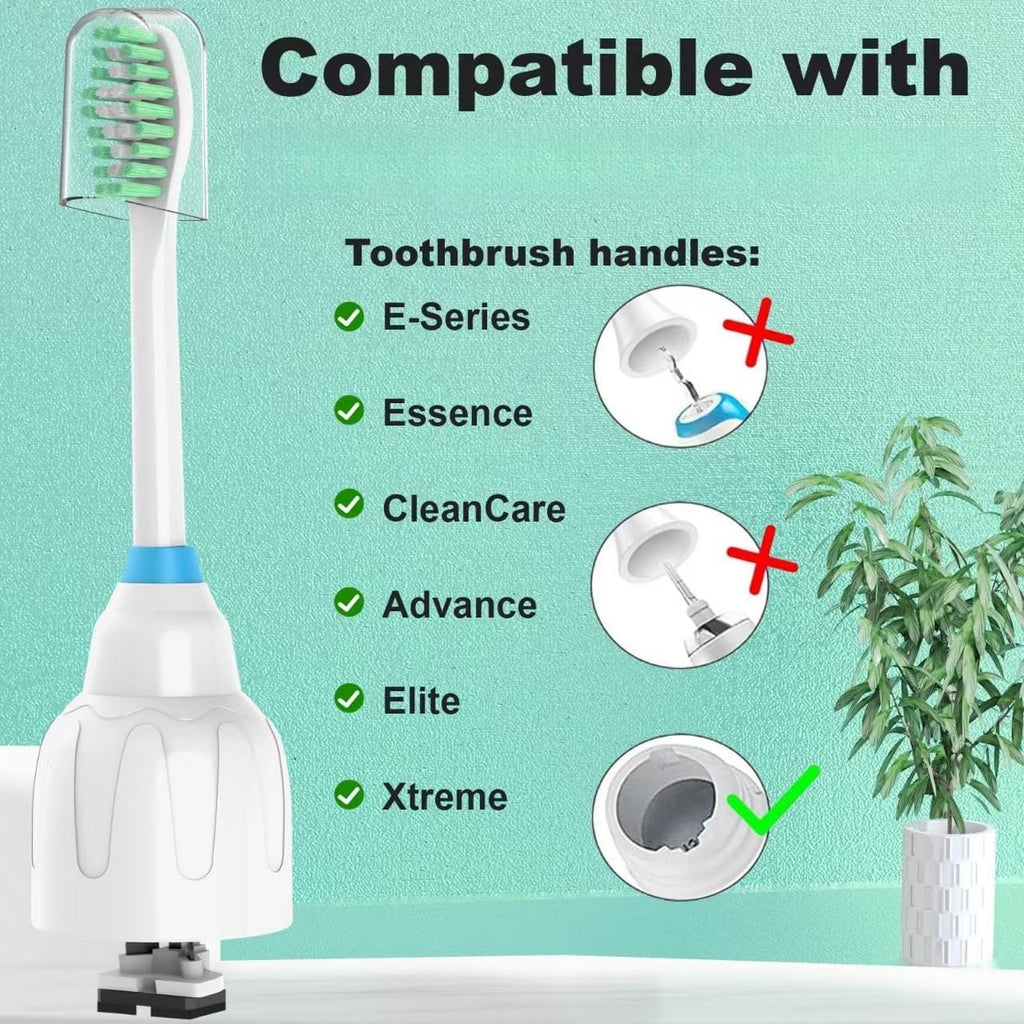 Replacement Toothbrush Heads for Philips Sonicare E Series, Compatible with Sonicare Essence Elite Advance CleanCare Screw-on Electric Toothbrush HX7022/66 HX7023/64, HX7023/30, 8 Pack