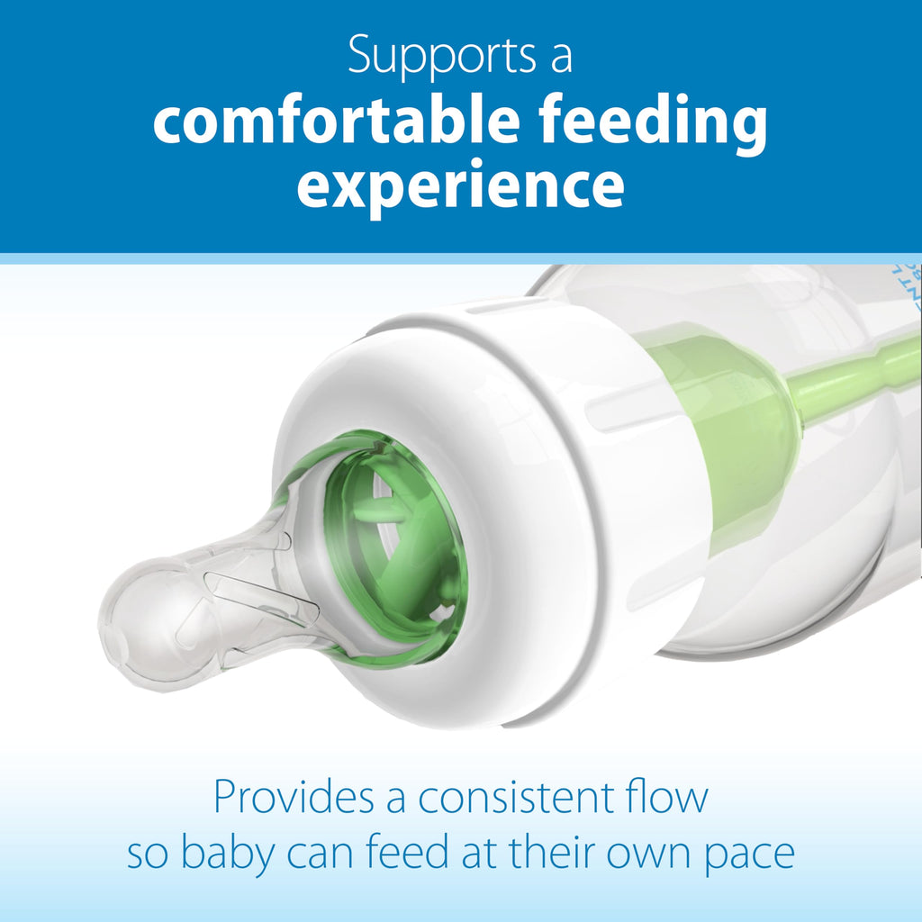 Dr. Brown's Anti-Colic Options+ Narrow Baby Bottle, Nature, 8 oz, 4-Pack