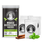 Grandpa Gus's Natural Mouse Repellent Pouches, Cinnamon/Peppermint Oils Repel Mice from Nesting in Home/Cabin/Boat/Car Storage/RV/Machinery/Shed (4 Pouches)