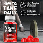 (3 Pack) Vigor Boost Gummies for Men, VigorBoost Male Support Gummys with Natural Ingredients, Advanced Vigor Boost Maximum Strength Premium Vitamin Gummy for Men's Health and Wellness (180 Gummies)