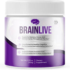 Brainlive Powder, Official Brain Live Powder Supplement with All Natural Ingredients, Advanced Formula Brain Health and Wellness Support with Maximum Strength Lifestyle Multivitamins (30 Servings)