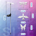 SOLPEX Solar Garden Lights Decor Butterfly Path Lights Outdoor Decorations