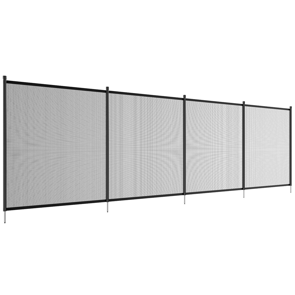 VEVOR Pool Fence, 4 x 108 FT Pool Fences for Inground Pools, Removable Safety Pool Fencing, Easy DIY Installation Swimming Pool Fence, 340gms Teslin PVC Pool Fence Mesh Protects Kids and Pets