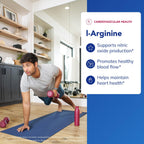 Pure Encapsulations L-Arginine - 1,400 mg - Support Nitric Oxide Production - Heart Health & Blood Flow - Gluten Free & Non-GMO - 180 Capsules