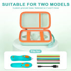 ANKHOH Organizer Case for 3Doodler Start+ Essentials 3D Pen for Kids, EVA Shell/Wrist Strap, Drop-Proof Water-Resistant, Stores for 3d Pen Filament USB for Travel/Home/School (Mint Green, Case Only)