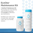 EcoOne | Hot Tub Chemical Maintenance & Supply Kit | Spa Shock & Conditioner Kit | Contains Oneshock Chlorine Granular & SPA Monthly Conditioner | 6 Month Supply