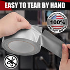Navona Heavy Duty Duct Tape 20 Pack, 2 Inch x 400 Yards Gray Waterproof Multipurpose Tape, Strong Adhesive No Residue, Easy Tear by Hand for Home & Outdoor Repairs