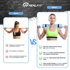 NEALFIT Barbell Pad Squat Pad for Squats���Squat Bar Pad���Great for Weightlifting,Lunges and Hip Thrusts���Foam Sponge Pad���Fit Standard and Olympic Bars Perfectly (Light Blue)