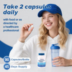 5 in 1 Magnesium Complex, 976mg Complex with Magnesium Glycinate, Citrate, Malate & L-Threonate, Vitamin B6 for High Absorption, Third Party Tested, Gluten-Free, Easy-Swallow Vegan Capsule