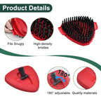 Mop Head Replacement for O Cedar, Spin Mop Replacement Head for Ocedar Easywring 1 Tank System, Mop Heads Includeds 4 Mop Replacement Heads , 1 Spin Scrub Brush & 1 Base