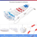 HYH American Flag LED Lights - 47in Patriotic Lights for 4th of July Decorating Indoor and Outdoor Waterproof Half Fan Flag Light for Patriotic LED Lighting Banner House, Garden,Decoration