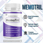 (2 Pack) Memotril Capsules, Official Memo Tril Supplement Pills with All Natural Ingredients, Advanced Memotril for Brain Health & Wellness Support with Premium Vitamins for Women & Men (120 Capsules)