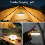 MDCMLKS Camping String Lights, 4 in 1 Portable Camping Light Rechargeable, 8 Lighting Modes, USB Charging, Quick Storage, 32.8FT Waterproof Tent Lights String for Camping, Hiking, Yard, Christmas