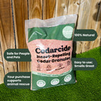 Cedar Lawn Patio Granules | Use on Fleas, Ticks, Ants, Spiders & Mosquitoes | Smells Great, Easy to Use | Family & Pet Safe | 1 Bag (8 Lbs)