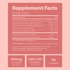 sapling Calcium Supplement - Whole Food with Vitamin K2 & D3, Magnesium, Zinc, Boron, Mineral Complex. Sourced Sustainably from Red Algae. for Bone Strength and Support. Non-GMO & Vegan 90 Capsules.