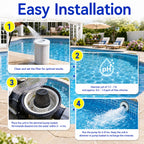 Pool Unit 7.5k-20k Gallons Replacement for Pool RX, Compatible with Mineral Cartridge Above Ground and Inground Pools Filter Replacement