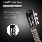 ADM Beginner Acoustic Classical Guitar Nylon Strings Wooden Guitar Bundle Kit for Kid Boy Girl Student Youth Guitarra Online Lessons with Starter Accessories (30 Inch, Geen)