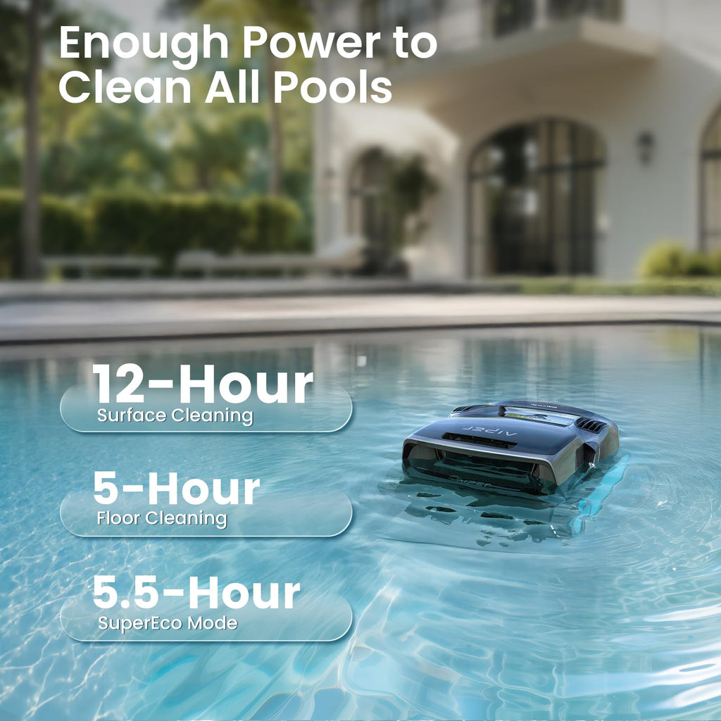 Aiper Scuba X1 Pro Max All-in-One Pool Cleaning Robot & Skimmer with 8,500 GPH Suction, Ultra-fine Filtration, Smart Surface Parking, for All Inground Pools, Blue