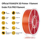 FXAAGFH 1KG 3D Printer Filament Bundle, 3 D PLA Printing Filament 1.75mm, Dual Color, +/-0.03mm, 1kg/2.2lbs Silk Golden Red