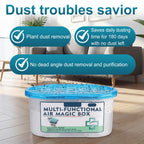 Indoor Air Purification Dust Removal Magic Box, Multi-Functional Air Magic Box, Household Deodorizing Air Freshener, Automatic Dust Collection Purifies for Car, Bedroom, House, Office（230g)