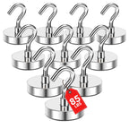 MIKEDE Magnetic Hooks 85Lbs Strong Neodymium Magnets with Hooks for Cruise