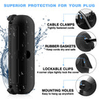 [3 Pack] Flemoon Outdoor Extension Cord Safety Cover with Waterproof Seal