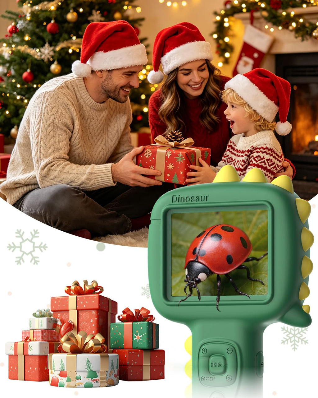 Microscope Camera for Kids Gifts Toys- Handheld Pocket Microscope Autofocus
