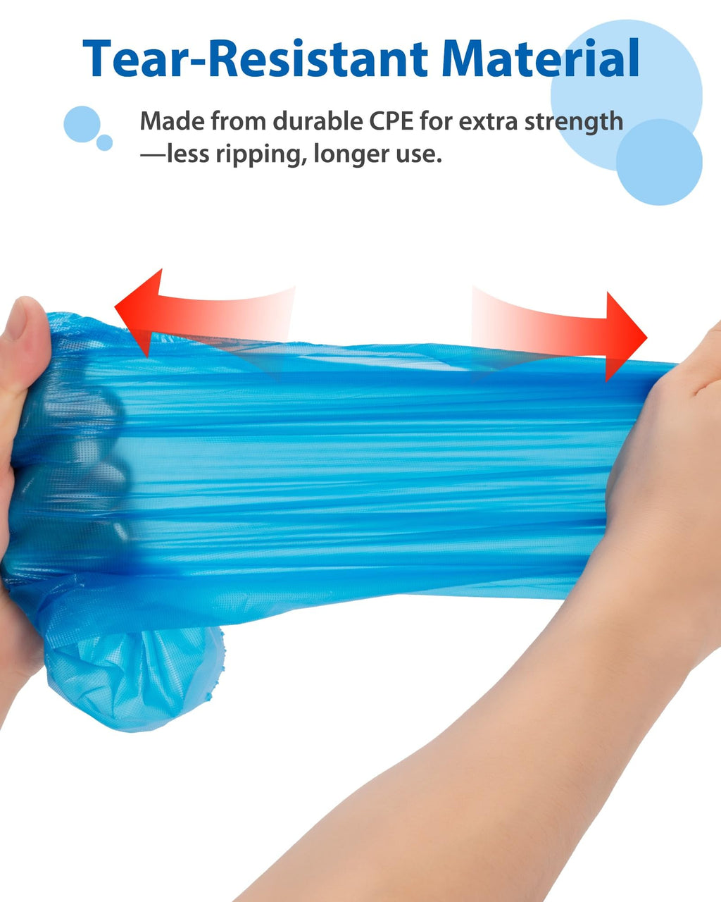 Shoe Covers Disposable Non-Slip Bulk, 300 Pack (150 Pairs) Waterproof CPE Boot Booties on Roll, Foot Covers for Construction, Hospital, Real Estate Office, Cleaning Business, Fits Most