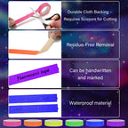 Ealyder Tape 6 Colors Neon Gaffers Cloth Tape - 1 inch x 40 feet, Fluorescent Colors Blacklight Glow Tape for UV Party, Marking, No Residue 6 Pack (Requires UV/Blacklight, Not Glow-in-the-Dark)