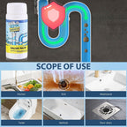 Sink & Drain Cleaner Powder - Pipeline Dredging Agent for Kitchen & Bathroom (4PCS)